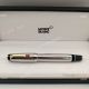 Mont Blanc Boheme Silver stripped Gold Clip Rollerball Pen AAA+ (4)_th.jpg